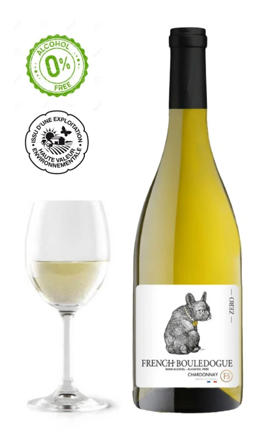 French Bouledogue Chardonnay sans alcool